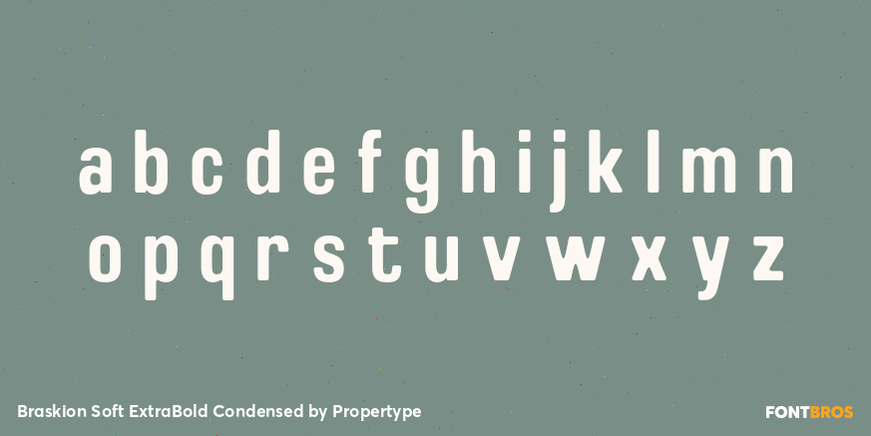 Braskion Soft ExtraBold Condensed Font Poster #3