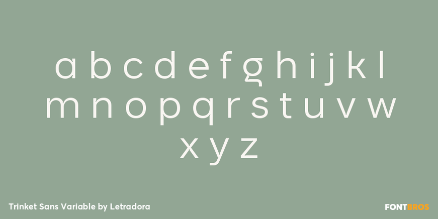 Trinket Sans Variable Font Poster #3