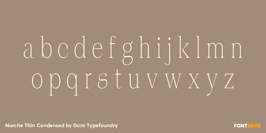 Norche Thin Condensed Font Poster #3