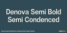 Denova Semi Bold Semi Condenced Thumbnail #1