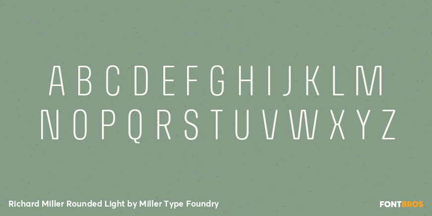 Richard Miller Rounded Light Font Poster #2