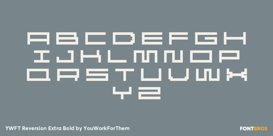 YWFT Reversion Extra Bold Font Poster #2