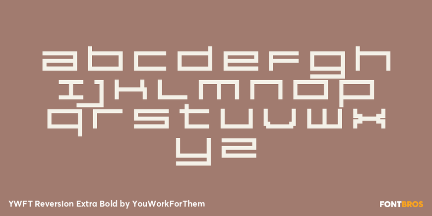 YWFT Reversion Extra Bold Font Poster #3