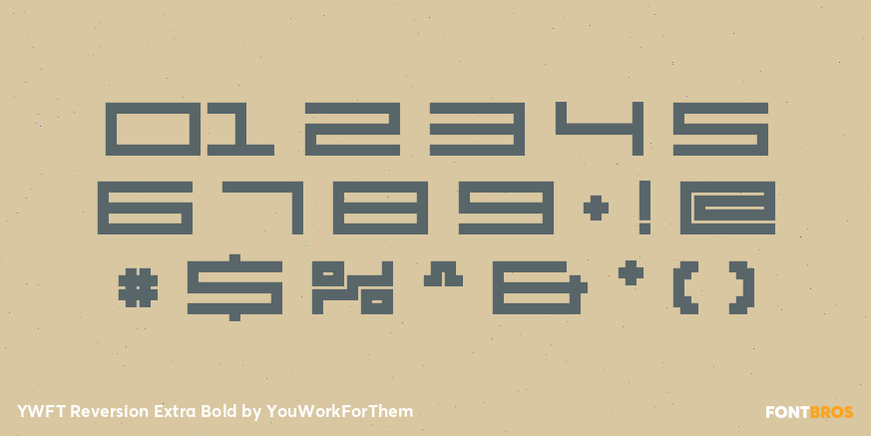YWFT Reversion Extra Bold Font Poster #4