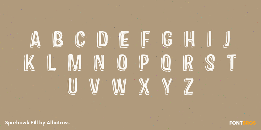 Sparhawk Fill Font Poster #2