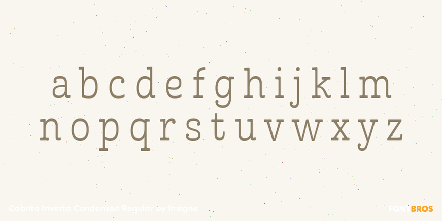 Cabrito Inverto Condensed Regular Font Poster #3