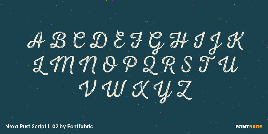 Nexa Rust Script L 02 Font Poster #2