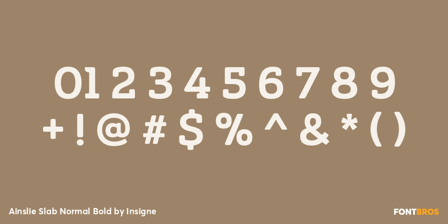 Ainslie Slab Normal Bold Font Poster #4