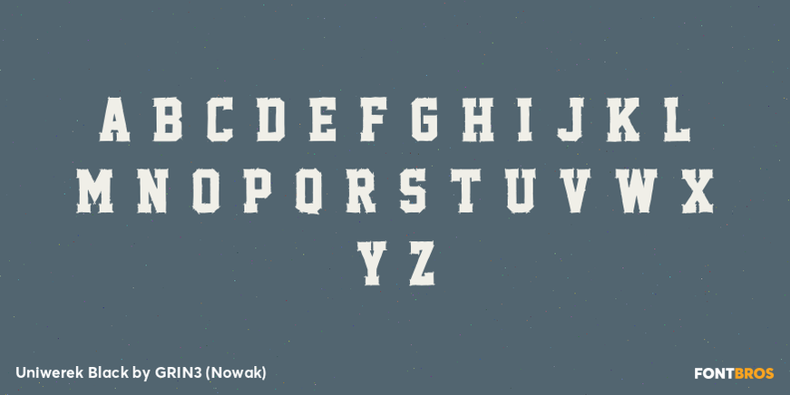 Uniwerek Black Font Poster #3