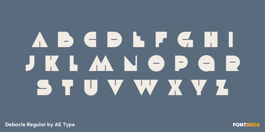 Debacle Regular Font Poster #2