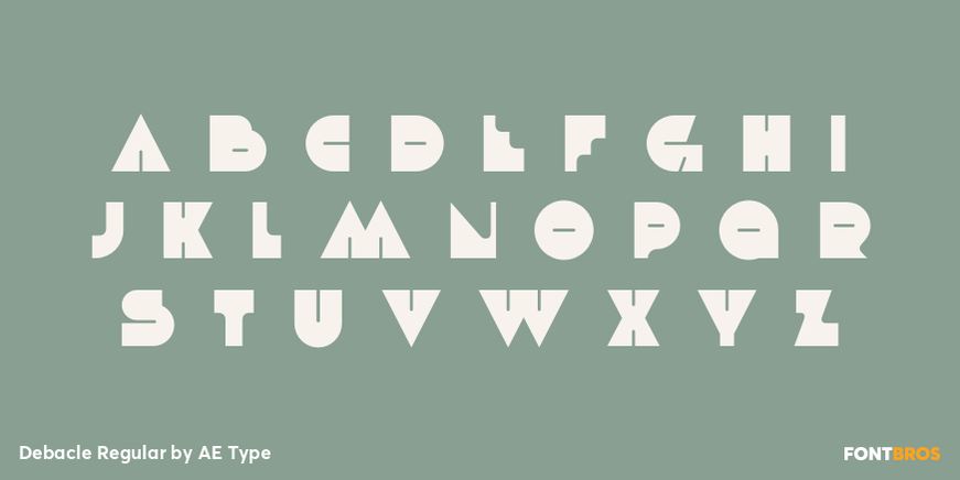 Debacle Regular Font Poster #3