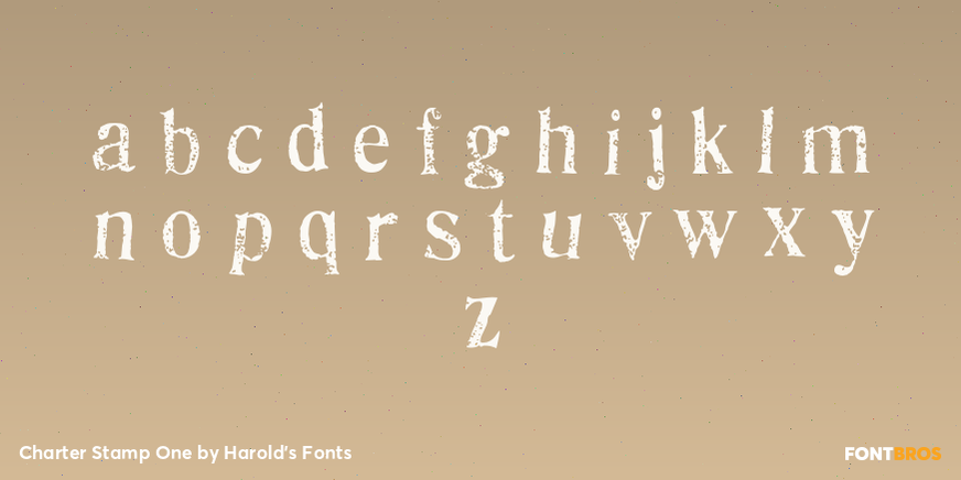 Charter Stamp One Font Poster #3