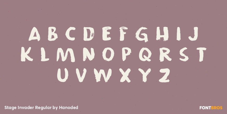 Stage Invader Regular Font Poster #3