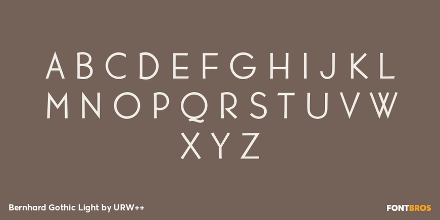 Bernhard Gothic Light Font Poster #2