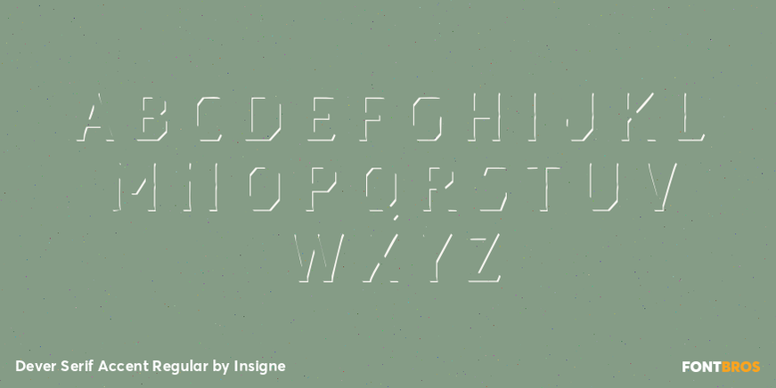 Dever Serif Accent Regular Font Poster #2