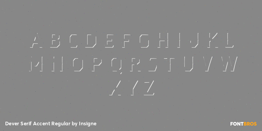 Dever Serif Accent Regular Font Poster #3