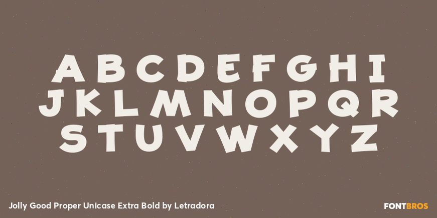 Jolly Good Proper Unicase Extra Bold Font Poster #2