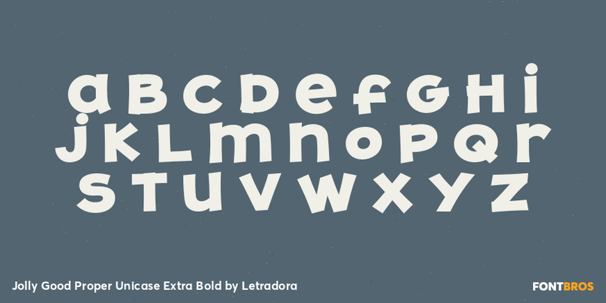 Jolly Good Proper Unicase Extra Bold Font Poster #3