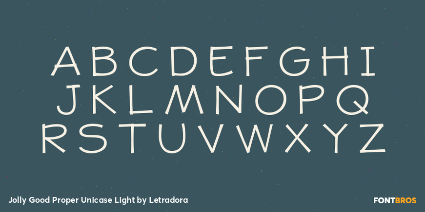 Jolly Good Proper Unicase Light Font Poster #2