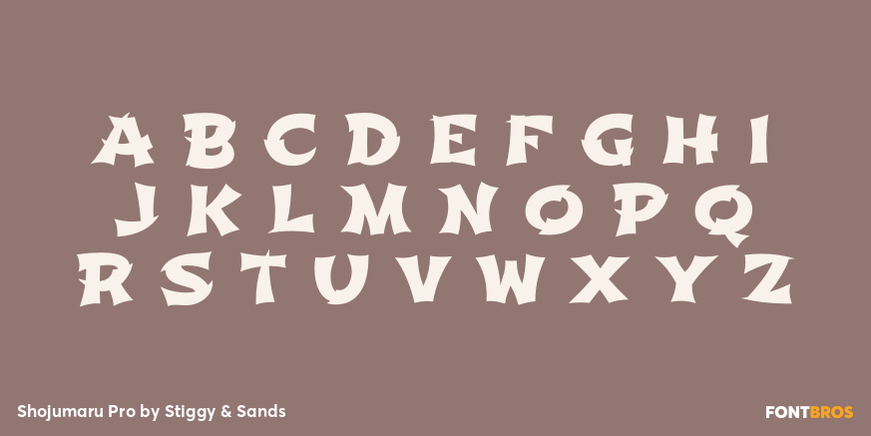 Shojumaru Pro Font Poster #2