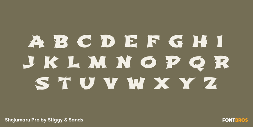 Shojumaru Pro Font Poster #3