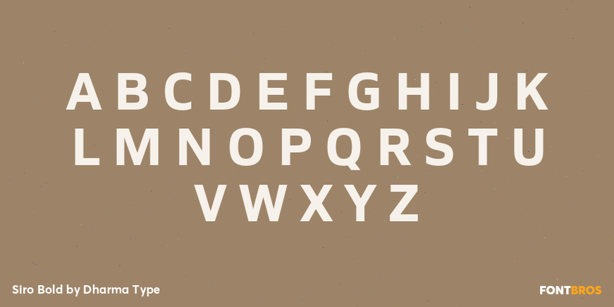 Siro Bold Font Poster #2