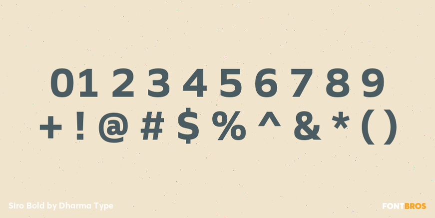 Siro Bold Font Poster #4