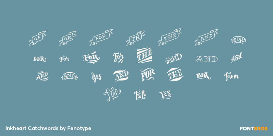 Inkheart Catchwords Font Poster #3