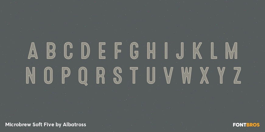 Microbrew Soft Five Font Poster #2