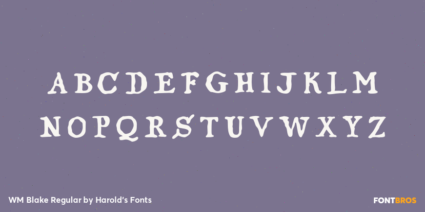 WM Blake Regular Font Poster #2