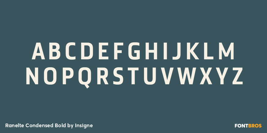 Ranelte Condensed Bold Font Poster #2