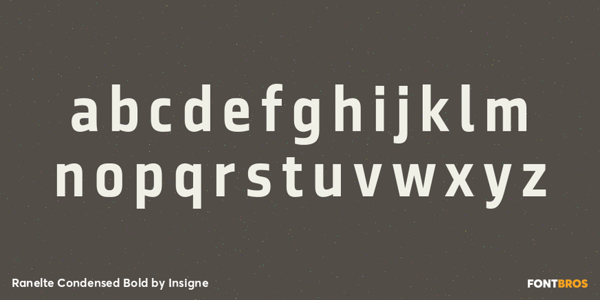 Ranelte Condensed Bold Font Poster #3