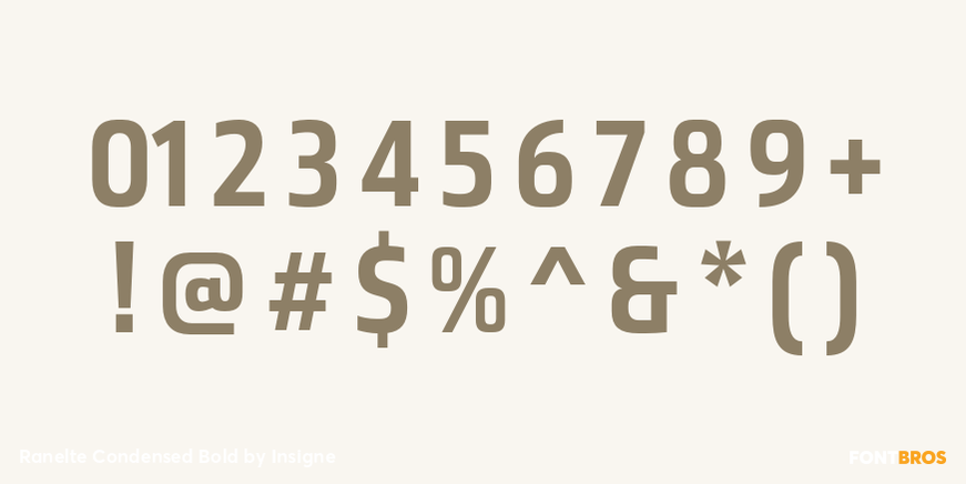 Ranelte Condensed Bold Font Poster #4