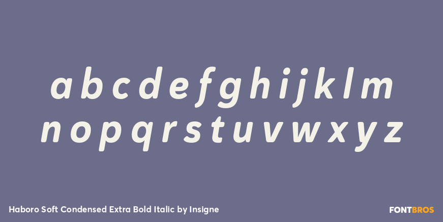 Haboro Soft Condensed Extra Bold Italic Font Poster #3