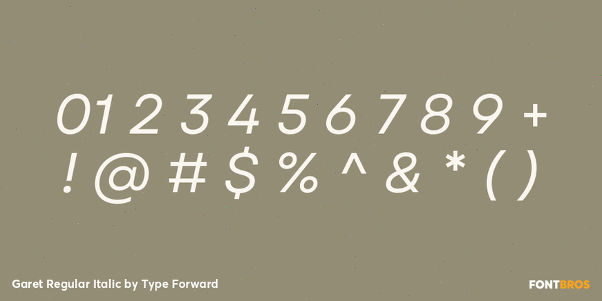 Garet Regular Italic Font Poster #4