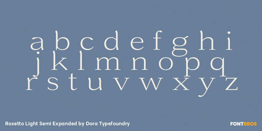 Roxetto Light Semi Expanded Font Poster #3