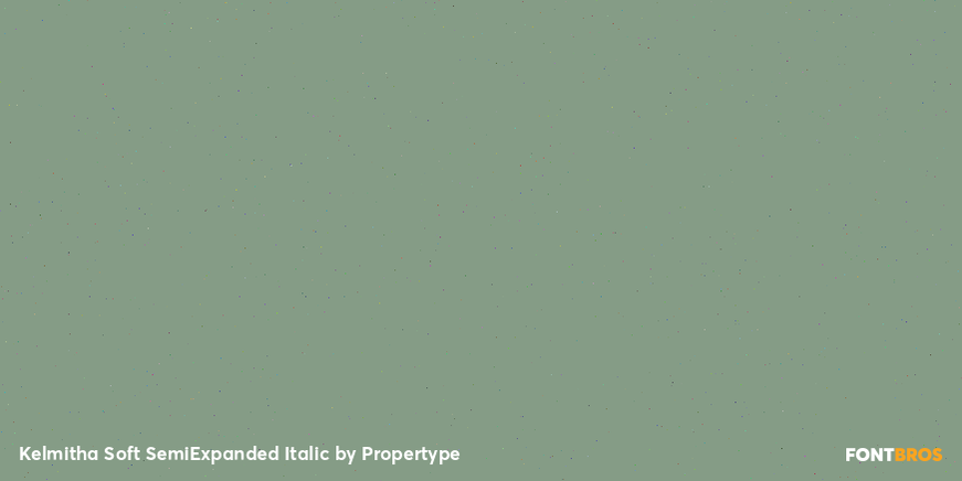Kelmitha Soft Semi Expanded Italic Font Poster #3