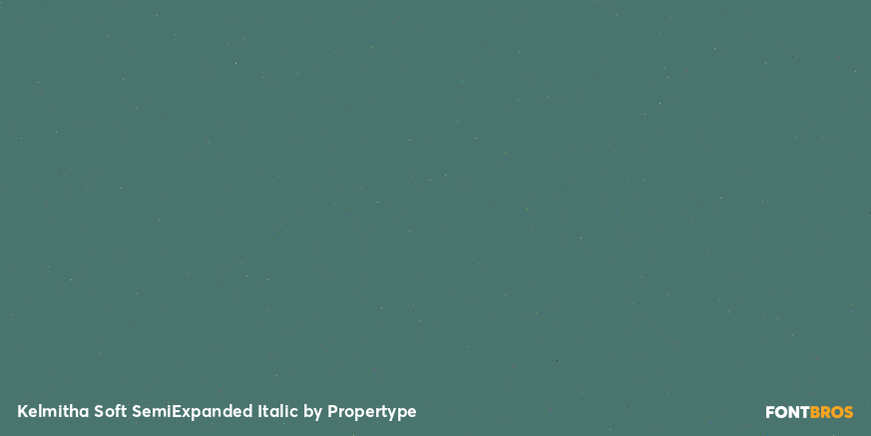Kelmitha Soft Semi Expanded Italic Font Poster #4