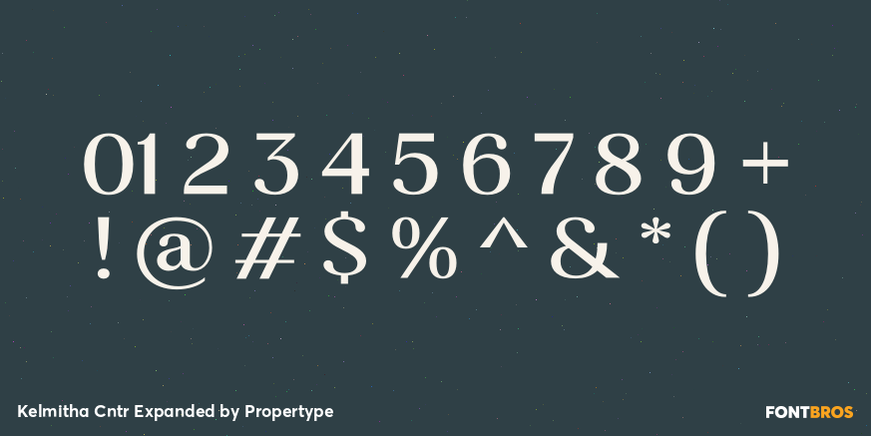 Kelmitha Contrast Expanded Font Poster #4