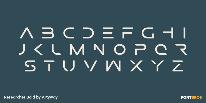 Researcher Bold Font Poster #2