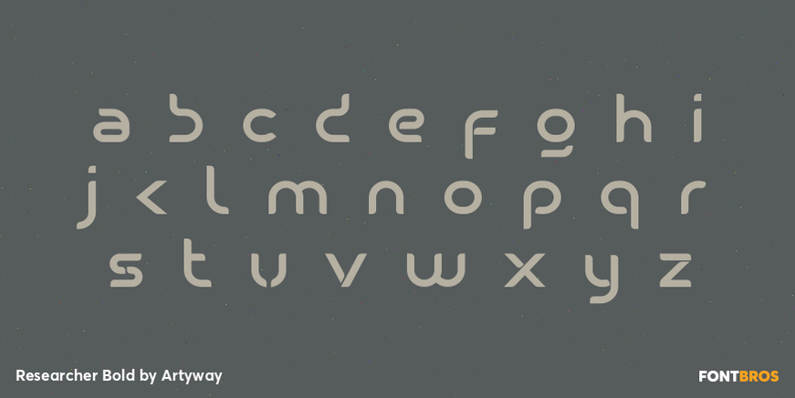 Researcher Bold Font Poster #3