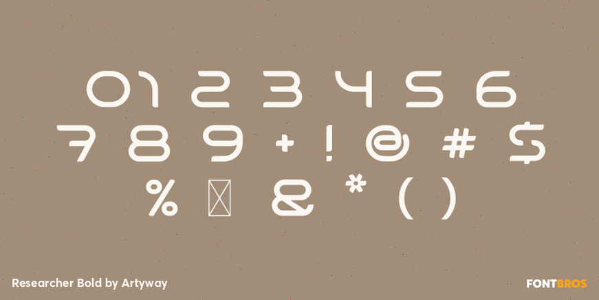 Researcher Bold Font Poster #4