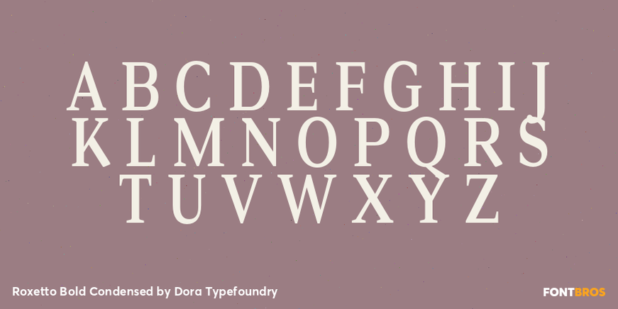 Roxetto Bold Condensed Font Poster #2