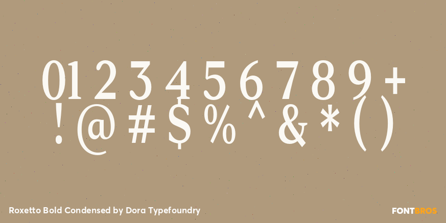 Roxetto Bold Condensed Font Poster #4
