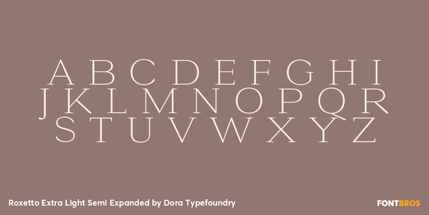 Roxetto Extra Light Semi Expanded Font Poster #2