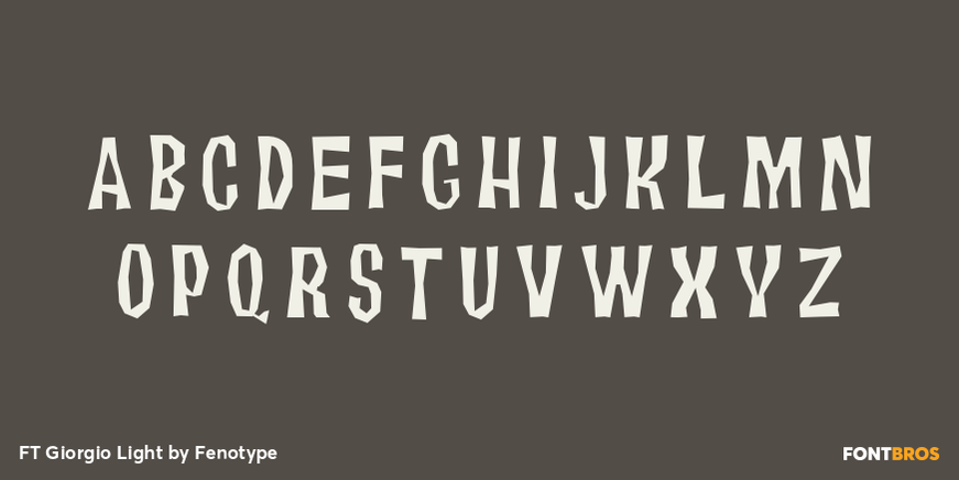 FT Giorgio Light Font Poster #2