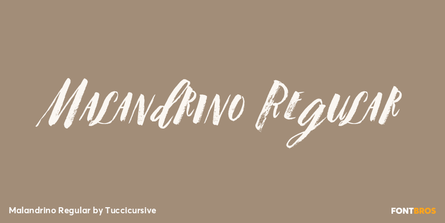 Malandrino Regular Font Poster #1