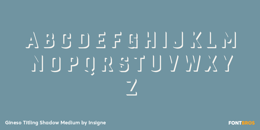 Gineso Titling Shadow Medium Font Poster #3