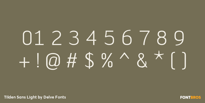 Tilden Sans Light Font Poster #4
