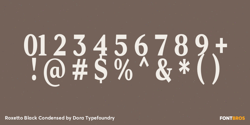 Roxetto Black Condensed Font Poster #4